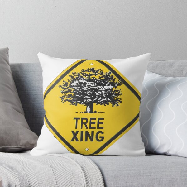 Item preview, Tree Crossing Yellow Diamond Sign Embossed Look Art designed and sold by TerScott.