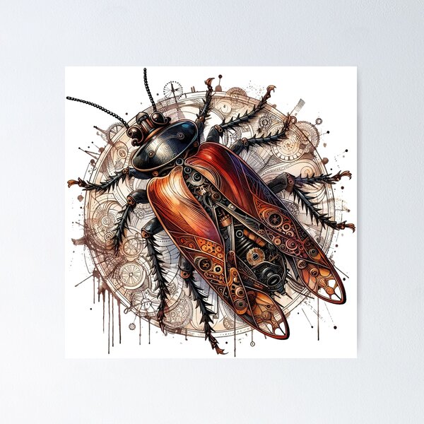 Item preview, Steam Punk Cockroach designed and sold by clarkfraser.