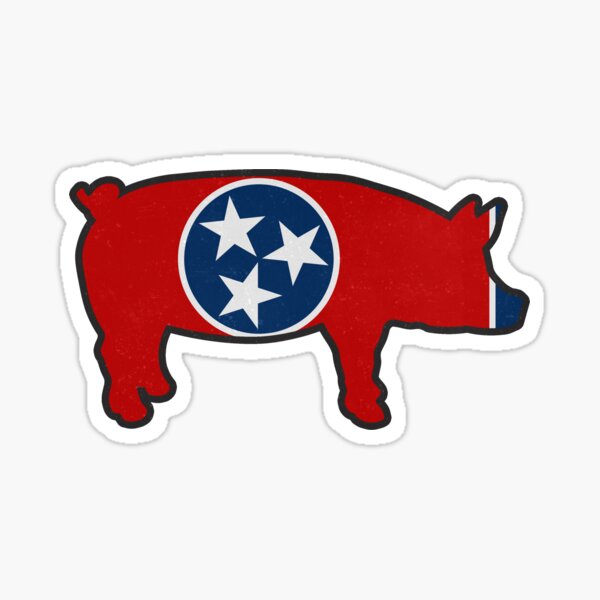 Item preview, Tennessee BBQ Pig TN Pride designed and sold by ccheshiredesign.