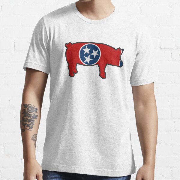 Tennessee BBQ Pig TN Pride Essential T-Shirt