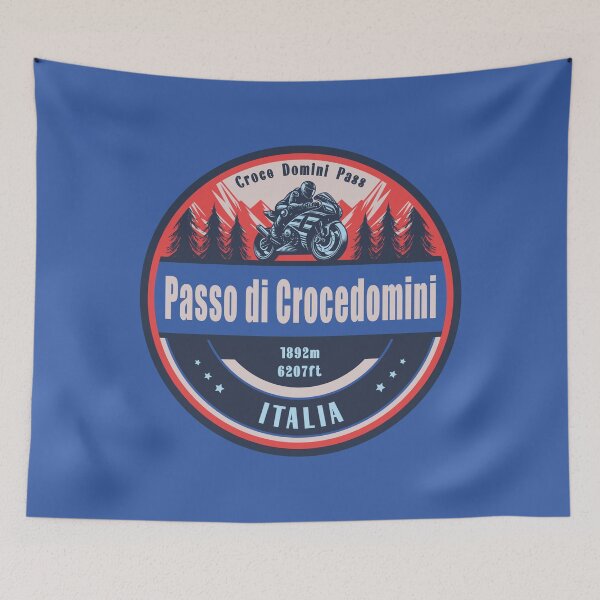 Aperçu de l'œuvre Passo di Crocedomini Italie Motocyclisme Montagne Design créée et vendue par CynthiaGraphics.
