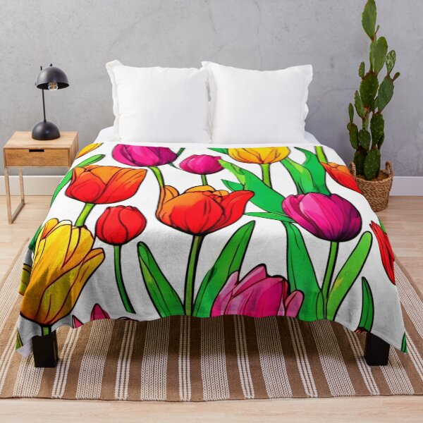 Item preview, Cartoon Tulip Artistry designed and sold by Health And Fitness Posts e-Store.