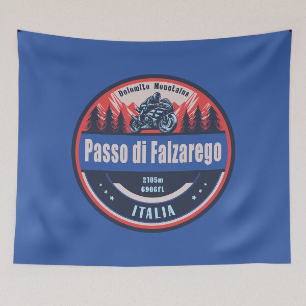 Item preview, Passo di Falzarego Italy Motorcycling Mountain Design designed and sold by CynthiaGraphics.