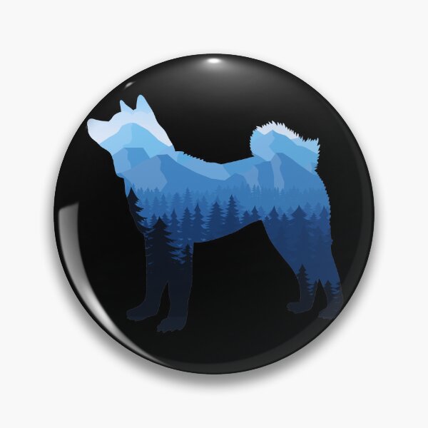 Item preview, American Akita Art Forest Landscape designed and sold by Pati-Design.