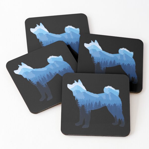 Item preview, American Akita Art Forest Landscape designed and sold by Pati-Design.