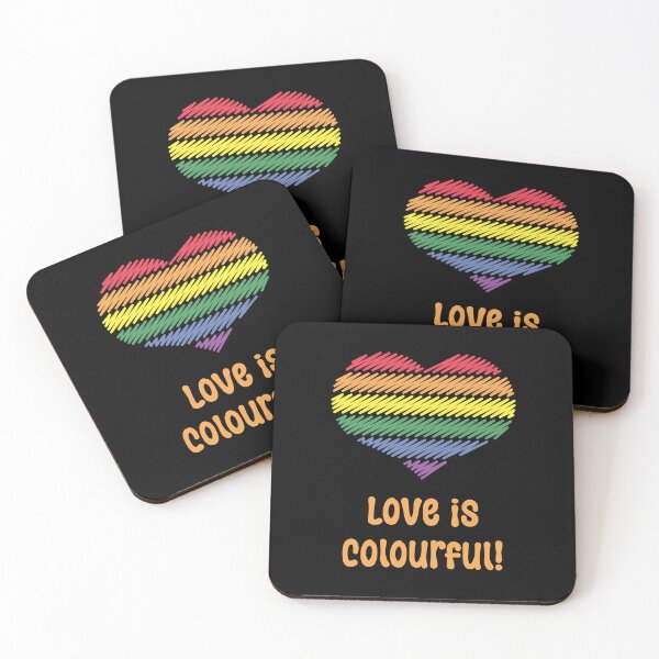 Item preview, Love Is Colourful! (Heart / Pride / LGBTQIA+) designed and sold by MrFaulbaum.