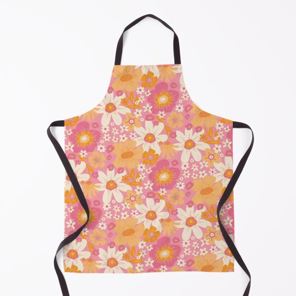 Item preview, Groovy 60s Floral - Florida Pink designed and sold by latheandquill.