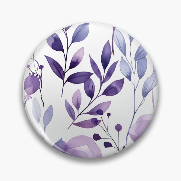 Item preview, Purple Watercolor Floral Design designed and sold by Dezainz.
