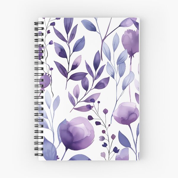 Item preview, Purple Watercolor Floral Design designed and sold by Dezainz.