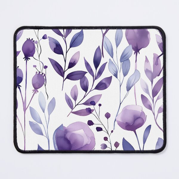 Item preview, Purple Watercolor Floral Design designed and sold by Dezainz.
