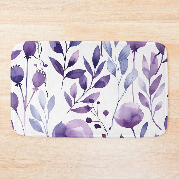 Item preview, Purple Watercolor Floral Design designed and sold by Dezainz.