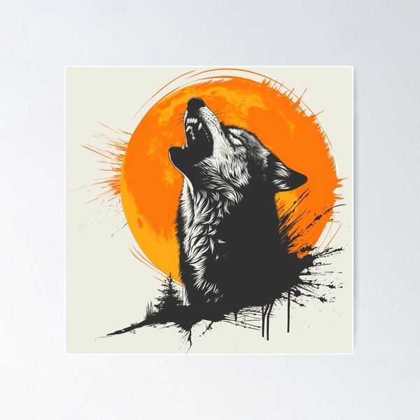 Item preview, Howling Wolf Portrait designed and sold by NDaZone.
