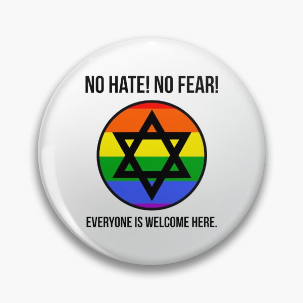 Item preview, Inclusive progressive Jewish design against hate  designed and sold by Rachel the Artist .