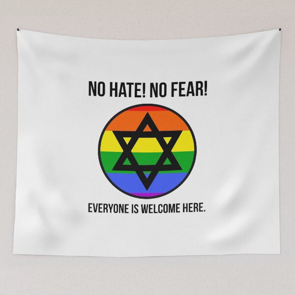 Item preview, Inclusive progressive Jewish design against hate  designed and sold by Rachel the Artist .