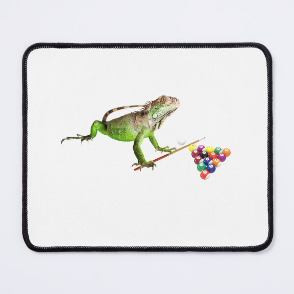Item preview, Funny Iguana Playing Pool With Cue Billiards  designed and sold by julyperson.
