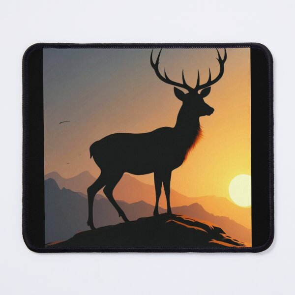 Item preview, Deer at sunset designed and sold by ArtCraftLab.