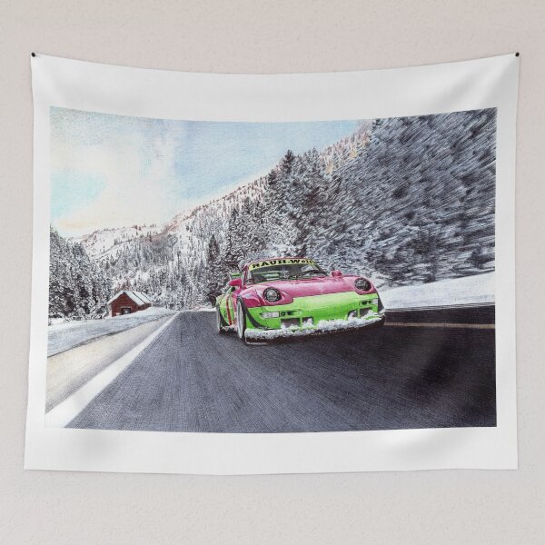 Item preview, RWB Porsche 911 (993). designed and sold by Car drawings by Pavlo Scherbatyuk.