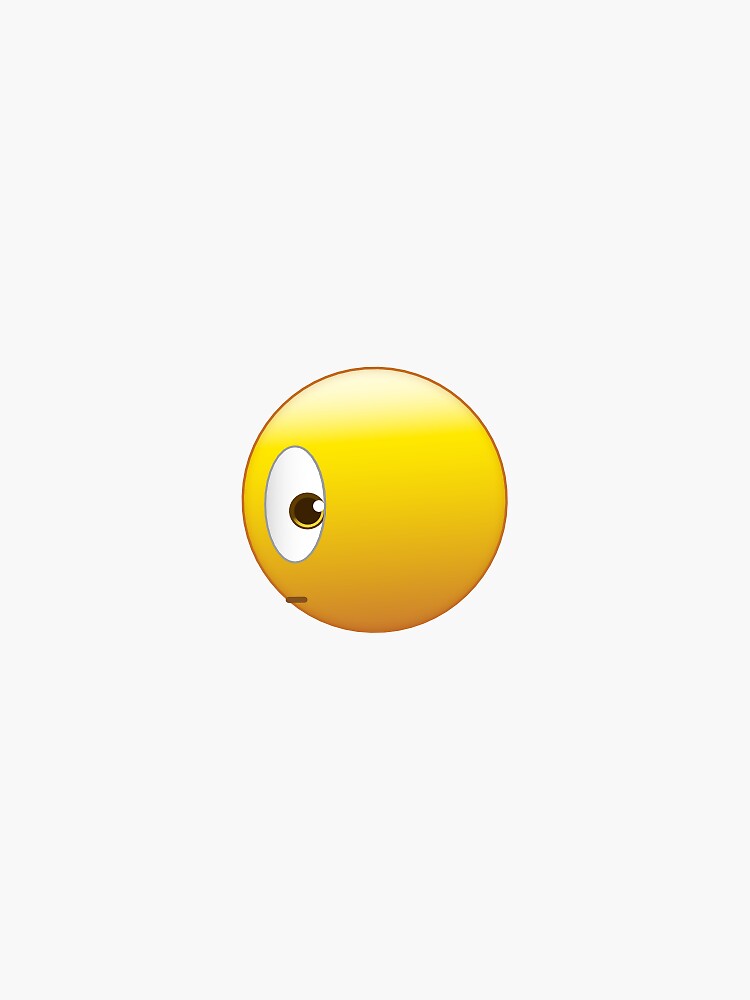 "Side Eye Emoji" Sticker for Sale by lunariavalley Redbubble