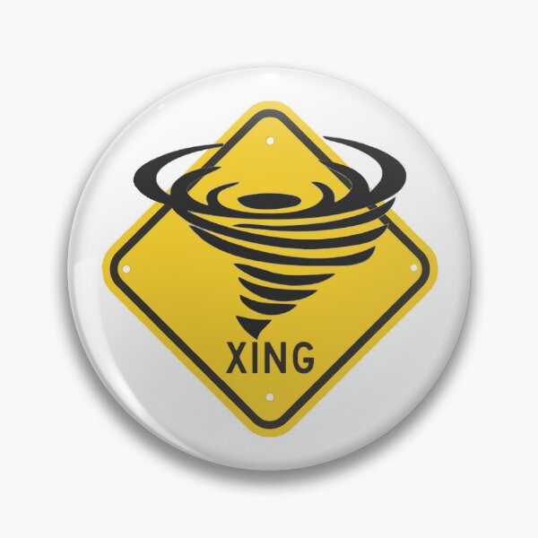 Item preview, Tornado Crossing Yellow Diamond Caution Sign designed and sold by TerScott.