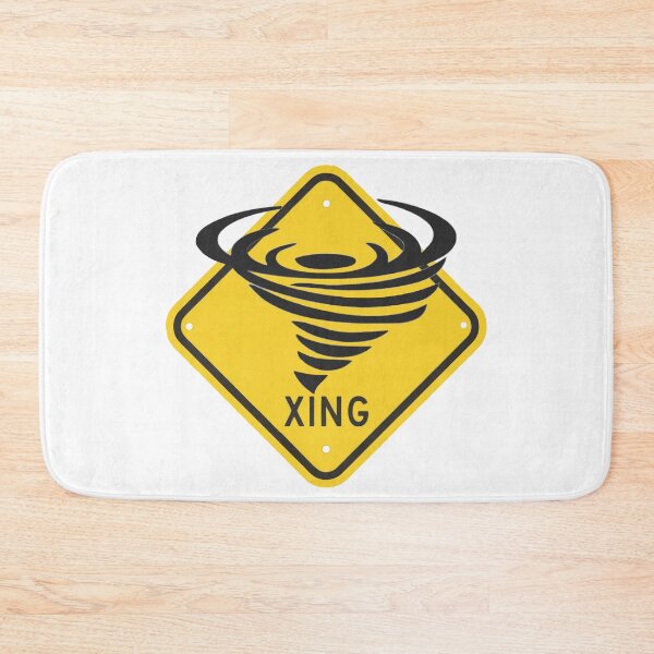 Item preview, Tornado Crossing Yellow Diamond Caution Sign designed and sold by TerScott.