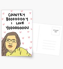 Country boy, I love you Postcards