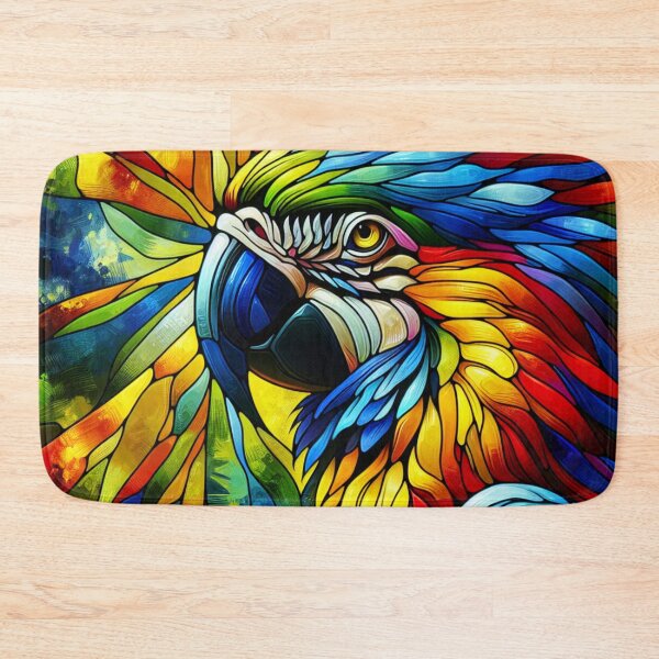 Item preview, Stained Glass Macaw Parrot  designed and sold by foilhat.