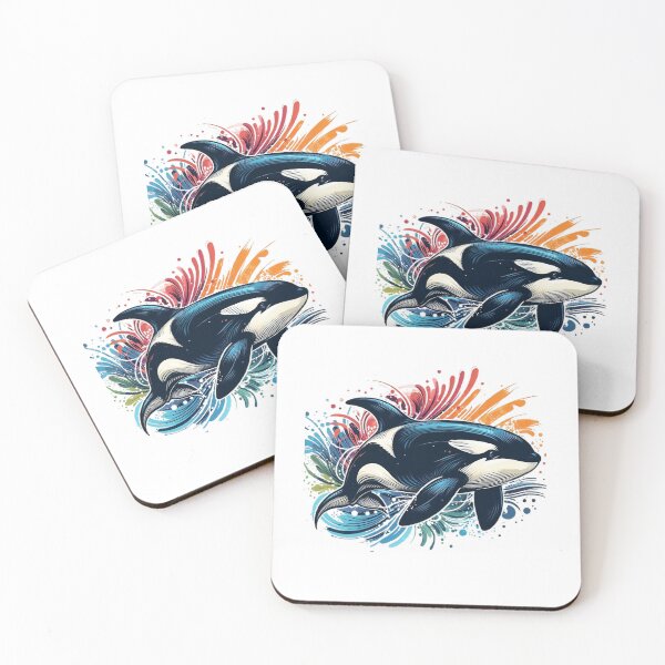 Item preview, A beautiful colorful orca designed and sold by Marcoshop10.