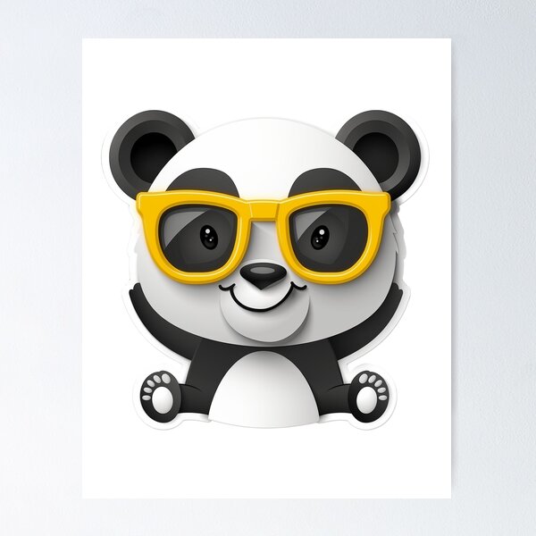 Item preview, Panda with Sunglasses  designed and sold by NDaZone.