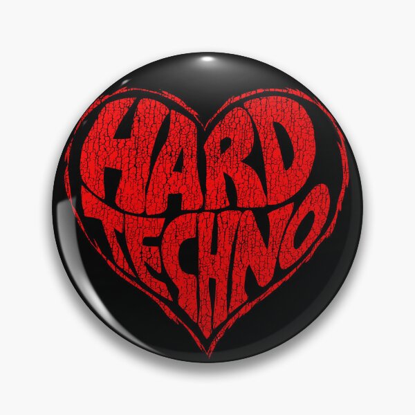 Item preview, I love Hard Techno vintage badge. designed and sold by paulo silveira.