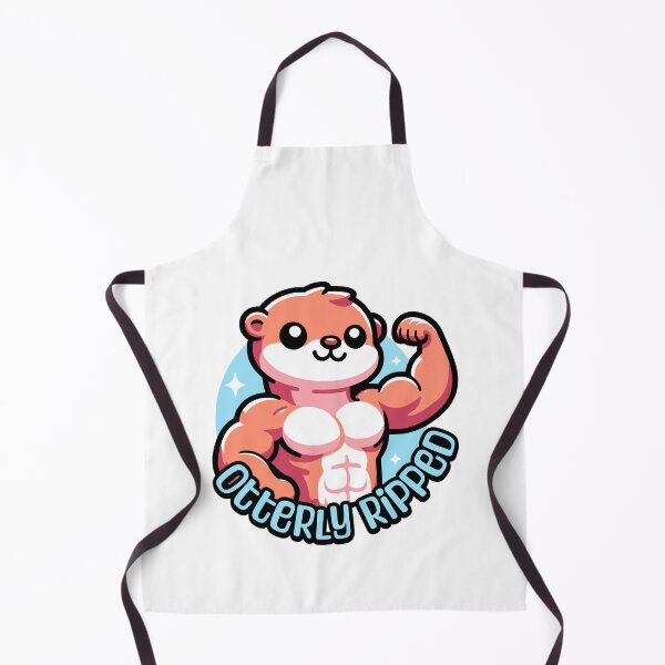 Item preview, Otterly Ripped! Cute Muscular Otter Pun designed and sold by PMCreative.