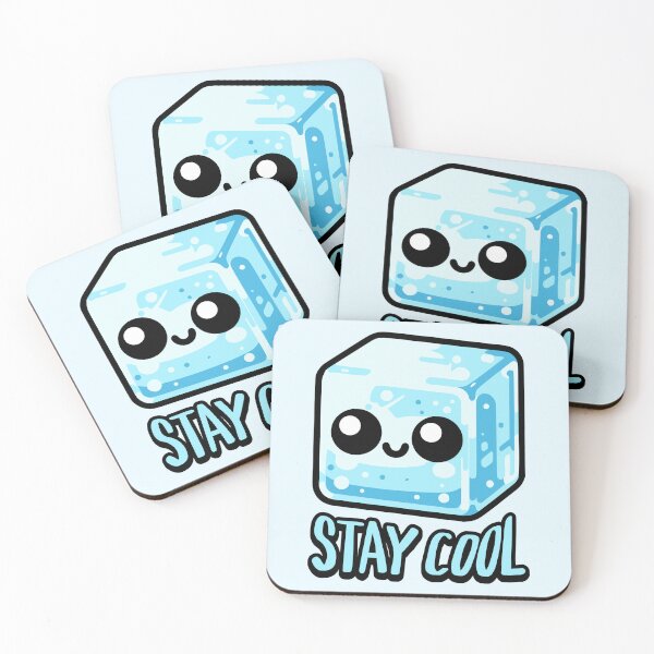 Item preview, Stay cool! Cute Ice Cube Pun designed and sold by PMCreative.