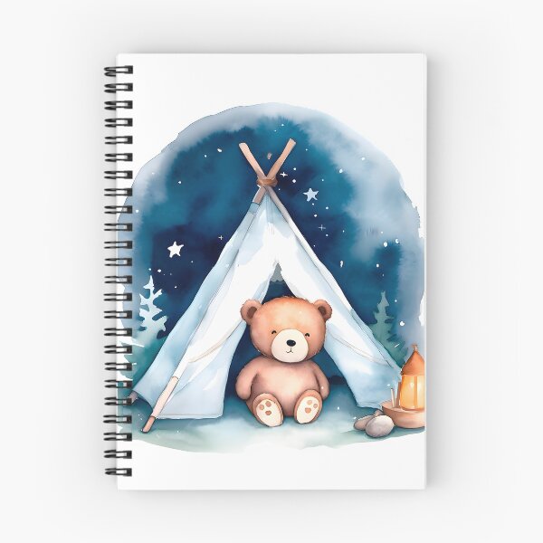 Item preview, Camping Teddy Bear Adventure, Camplife  Watercolor Camper  designed and sold by URBANBADA.