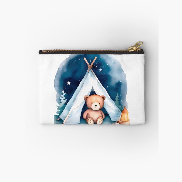 Item preview, Camping Teddy Bear Adventure, Camplife  Watercolor Camper  designed and sold by URBANBADA.