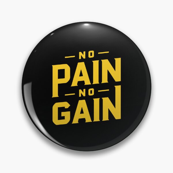 Item preview, No pain, no gain | simple yellow designed and sold by Weknes.