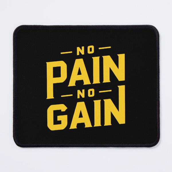 Item preview, No pain, no gain | simple yellow designed and sold by Weknes.