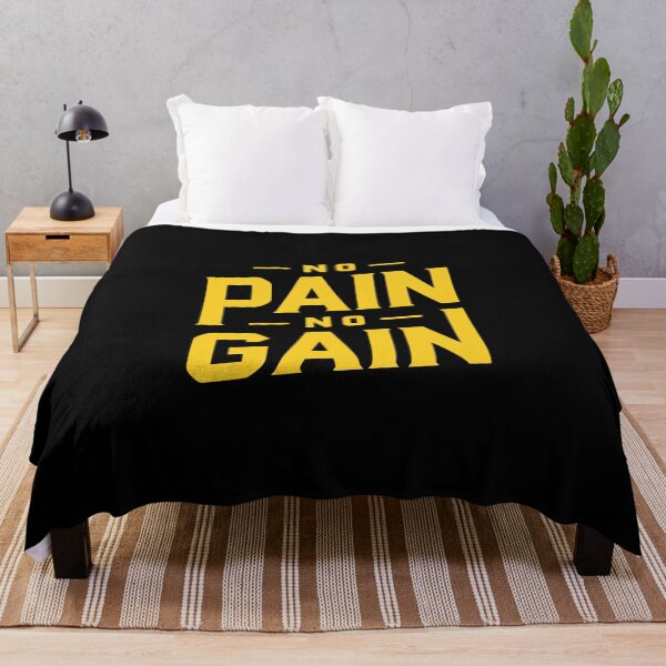 Item preview, No pain, no gain | simple yellow designed and sold by Weknes.