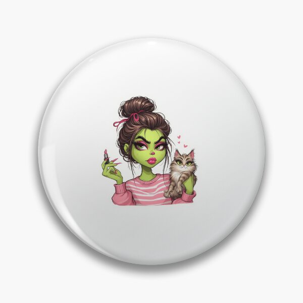 Item preview, Green Girl with a Cat designed and sold by Made-by-Gus.