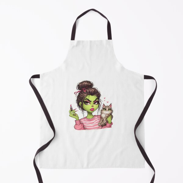 Item preview, Green Girl with a Cat designed and sold by Made-by-Gus.
