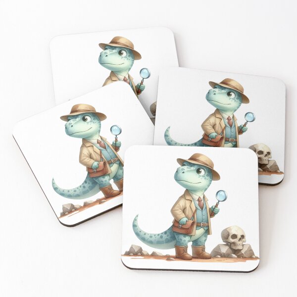 Item preview, Cute explorer archaeologist dinosaur designed and sold by Alex CrazyDesigns.