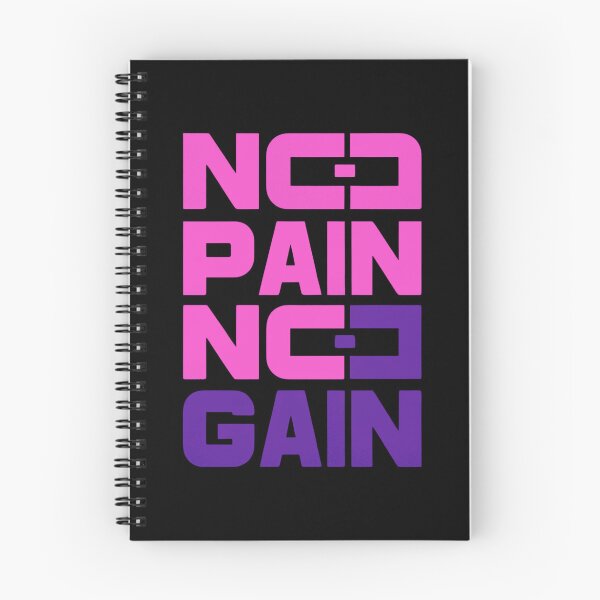 Item preview, No pain, no gain | pink and purple designed and sold by Weknes.