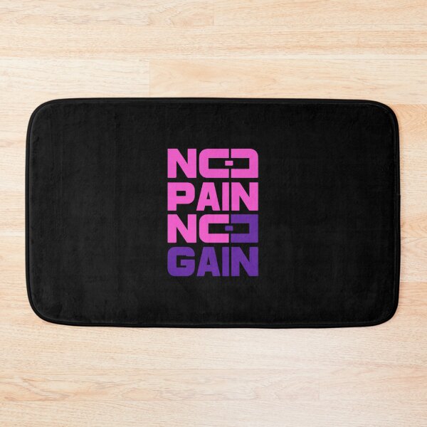 Item preview, No pain, no gain | pink and purple designed and sold by Weknes.