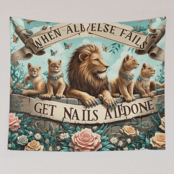 Item preview, When All Else Fails (Get Nails All Done) - Lion edition designed and sold by desAIgns by Rosa.