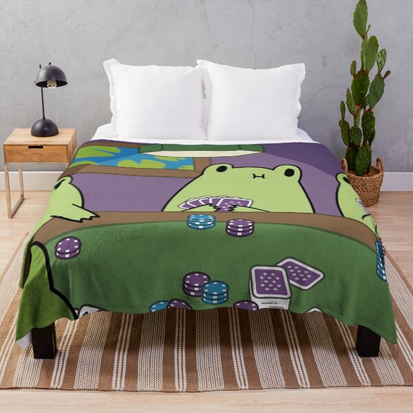 Item preview, Frogs Playing Poker designed and sold by ElectricFangs.