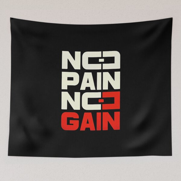 Item preview, No pain, no gain | cram red designed and sold by Weknes.