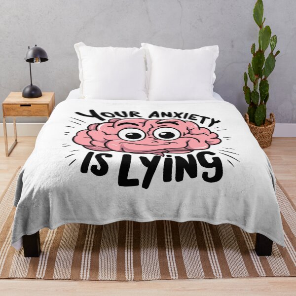 Item preview, Your Anxiety Is Lying! Anxious Cartoon designed and sold by PMCreative.