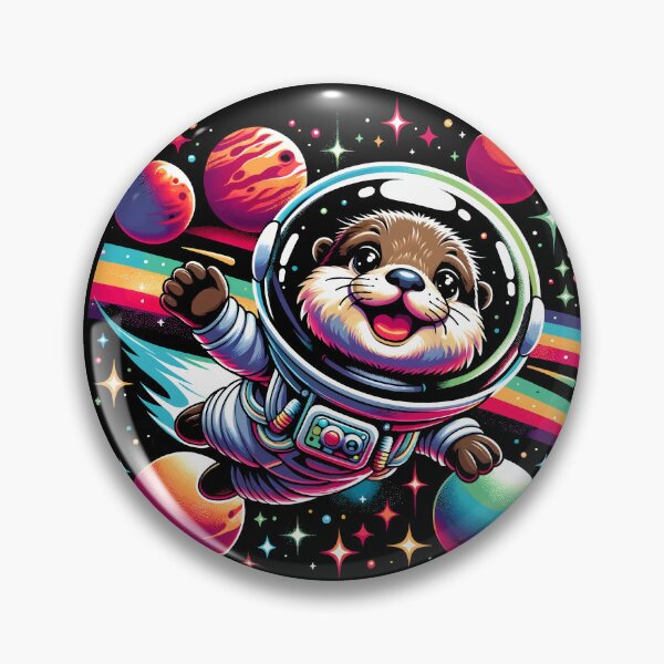 Item preview, Otter Space Explorer - Astronaut Otter in Space designed and sold by nameonshirt.