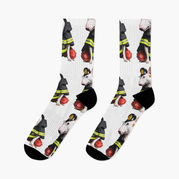 Item preview, Bull Terrier Firefighter  designed and sold by SmARTNiki.