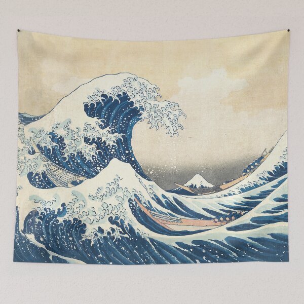 Item preview, The Great Wave off Kanagawa Art Print designed and sold by thaneydesign.