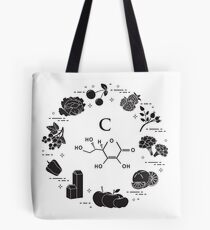 Foods rich in vitamin C. Tote Bag