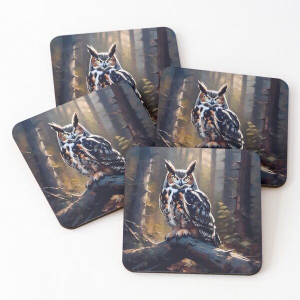 Item preview, The Great Horned Owl designed and sold by Island Art Studios.